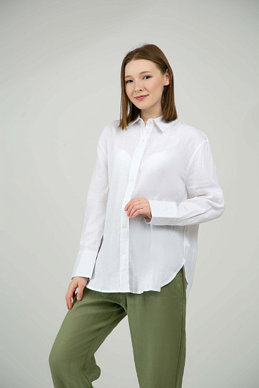 Женская рубашка длинный рукав SS23WES057-139334 фото